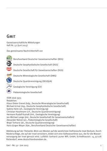 Heft 52 lesen und PDF-Download hier - GMIT