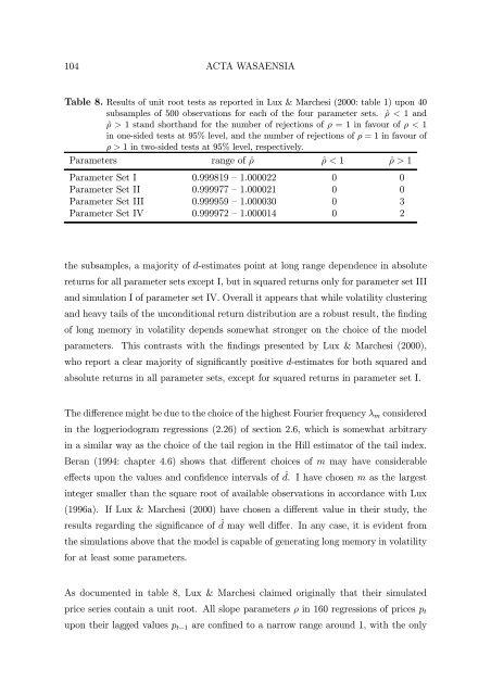 BERND PAPE Asset Allocation, Multivariate Position Based Trading ...