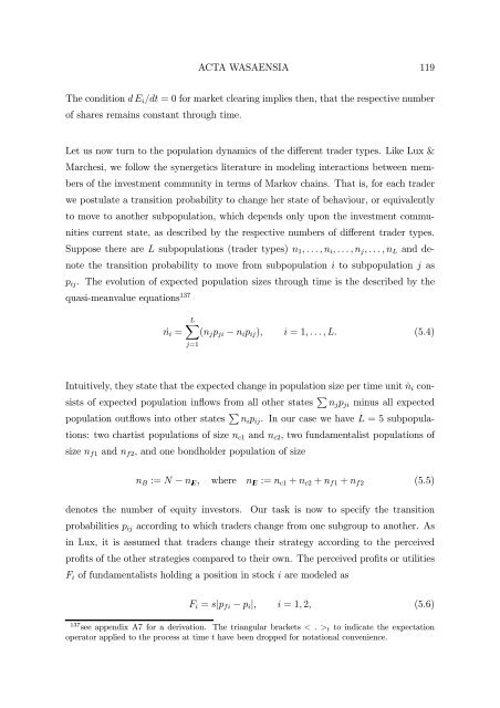 BERND PAPE Asset Allocation, Multivariate Position Based Trading ...