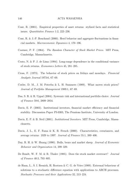 BERND PAPE Asset Allocation, Multivariate Position Based Trading ...