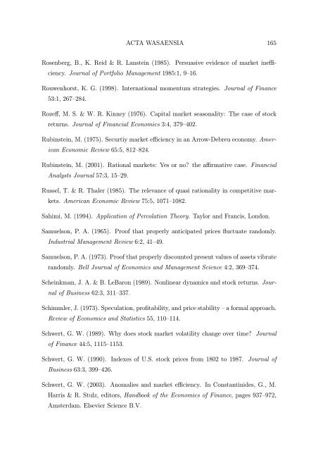 BERND PAPE Asset Allocation, Multivariate Position Based Trading ...