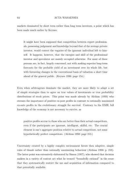 BERND PAPE Asset Allocation, Multivariate Position Based Trading ...