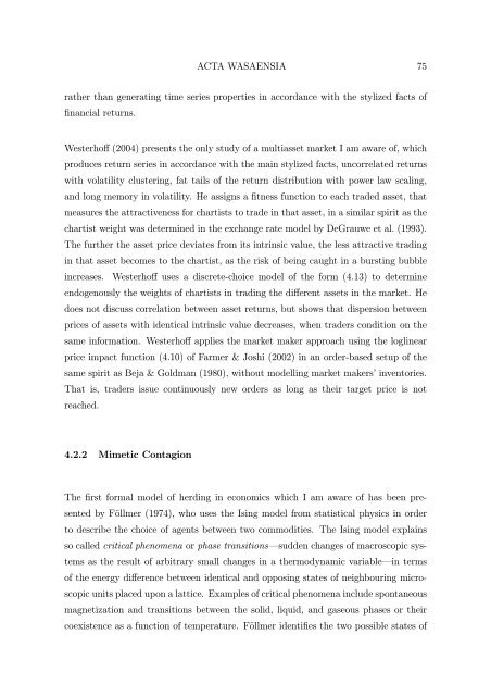 BERND PAPE Asset Allocation, Multivariate Position Based Trading ...