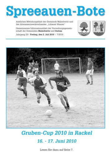 Gruben-Cup 2010 in Rackel - Gemeinde Malschwitz