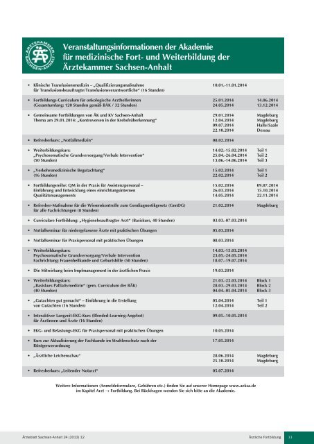 PDF-Download (8,6 MB) - Ärzteblatt Sachsen-Anhalt