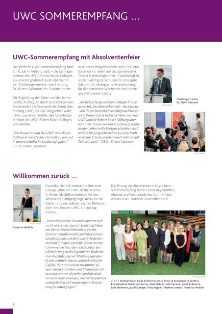 Jahresbericht 2012 - UWC