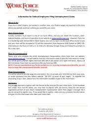 Information for Federal Employees Filing Unemployment Claims