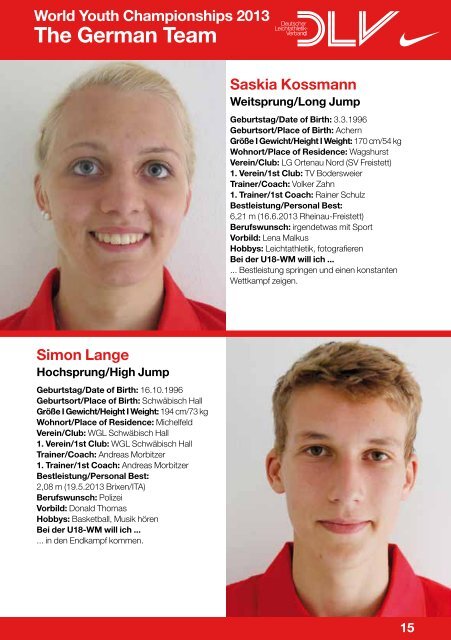 Das deutsche Team - leichtathletik.TV