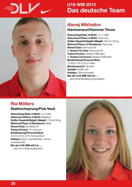 Das deutsche Team - leichtathletik.TV