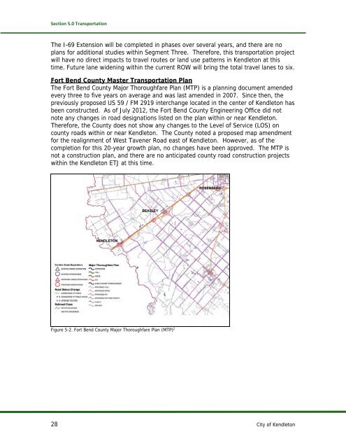 20 - Year Growth Plan - City of Kendleton