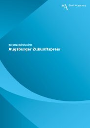 Zukunftspreis 2013 - Nachhaltigkeit - Stadt Augsburg