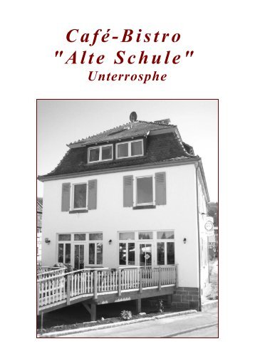 Cafe Alte Schule Unterrosphe Cafe Alte Schule Unterrosphe