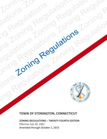 Zoning Regulations - Town of Stonington
