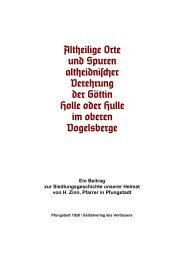 Altheilige Orte - Parzifal eV