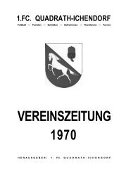 VEREINSZEITUNG 1970 - 1.FC-Quadrath-Ichendorf