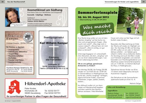 Der Schwan - Evangelische Kirchengemeinde Haßlinghausen ...