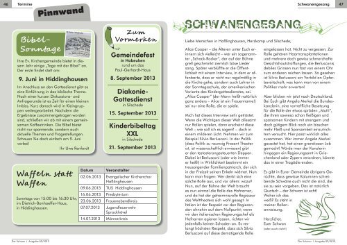 Der Schwan - Evangelische Kirchengemeinde Haßlinghausen ...