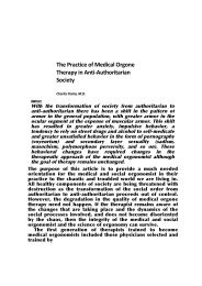 The Practice of Medical Orgone Therapy in Anti-‐Authoritarian Society