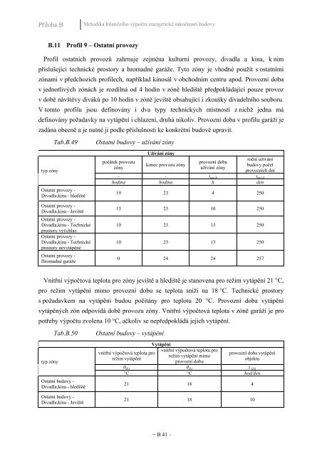 metodika bilančního výpočtu energetické náročnosti ... - MPO Efekt