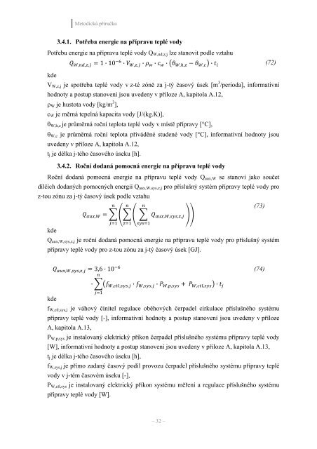 metodika bilančního výpočtu energetické náročnosti ... - MPO Efekt