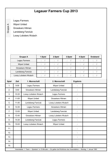 Legauer Farmers Cup 2013 - Hockey Legau