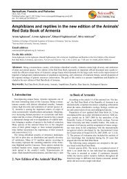 Amphibians and reptiles in the new edition of the Animals' Red Data ...