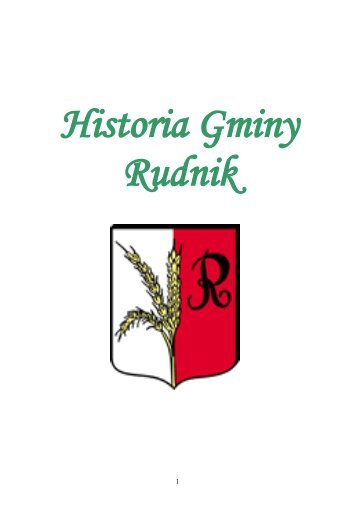 Historia Administracyjna Gminy Rudnik