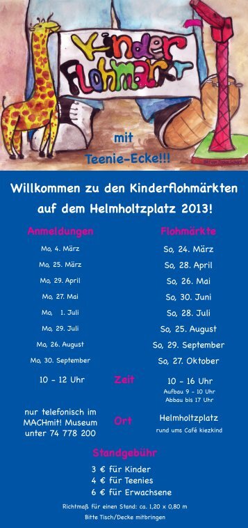 Flohmarkt-Flyer Herunterladen - Kiezkind