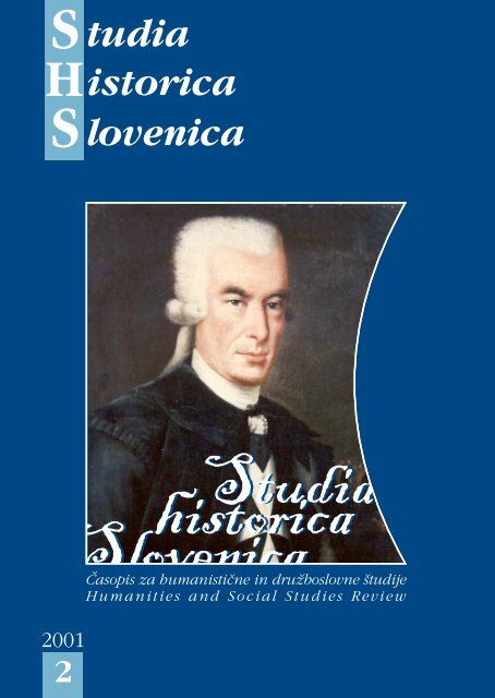 istorica tudia lovenica - Studia Historica Slovenica - Zgodovinsko ...