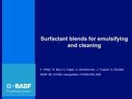 Surfactant blends for emulsifying and cleaning - Sepawa