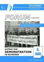 forum 1 - Richterbund Mecklenburg-Vorpommern