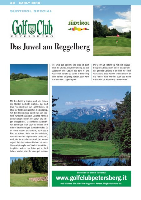 early bird region rhein-main - EARLYBIRD GOLF