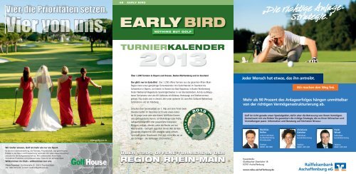 early bird region rhein-main - EARLYBIRD GOLF