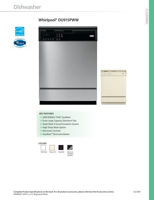 Whirlpool® DU915PWW - Inside Advantage