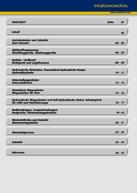 Werkstatt-Ausstattung