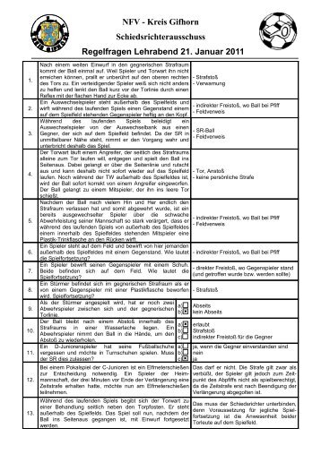 Schiedsrichter Datenblatt - NFV-Kreis Gifhorn