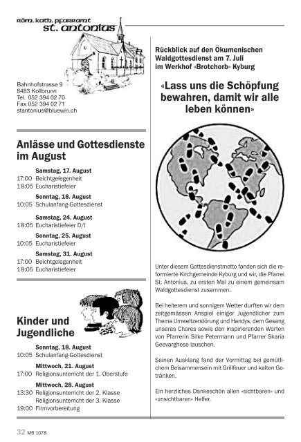 Mitteilungsblatt - Weisslingen