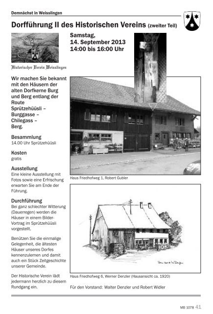 Mitteilungsblatt - Weisslingen