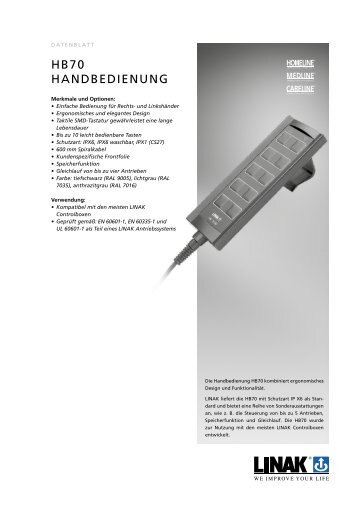 Hb70 HanDbeDienung - LINAK