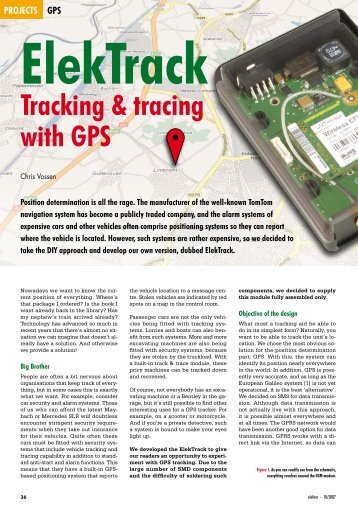 ElekTrack Tracking & tracing with GPS - Elektor