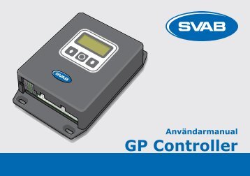 Användarmanual GP Controller - SVAB Hydraulik