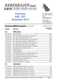 Preisliste R26 - R27 Dezember 2013 - Rabenbauer GmbH