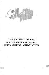 jepta 2003 23 - European Pentecostal Theological Association