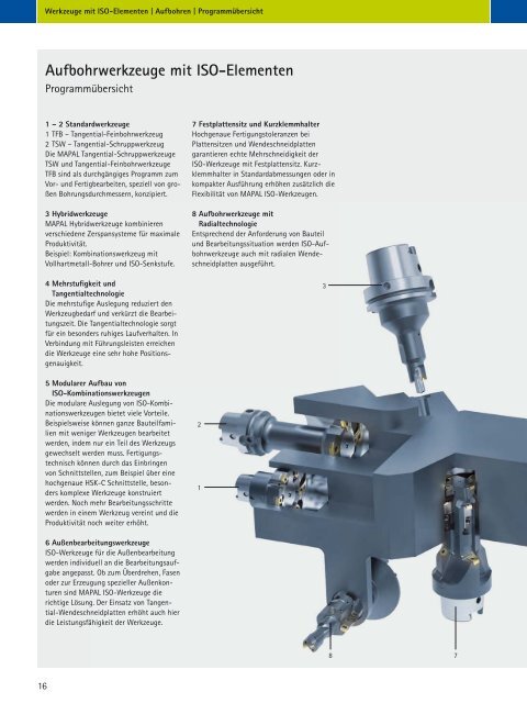 Werkzeuge mit ISO-Elementen - MAPAL Dr. Kress KG