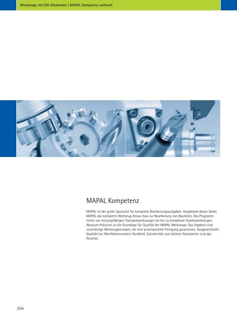 Werkzeuge mit ISO-Elementen - MAPAL Dr. Kress KG