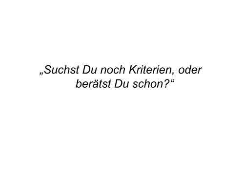 Kompetenz- und kriterienortierte Beratung - Josef Leisen