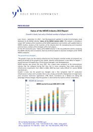 Status of the MEMS Industry 2010 Report