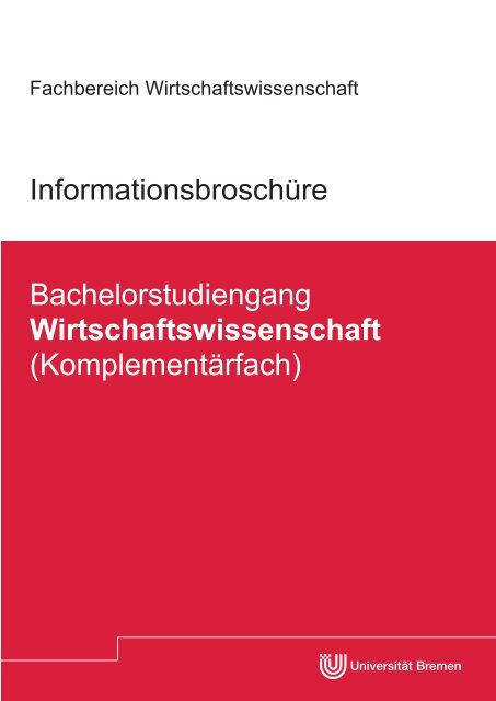 Download - Fachbereich Wirtschaftswissenschaft - Universität Bremen