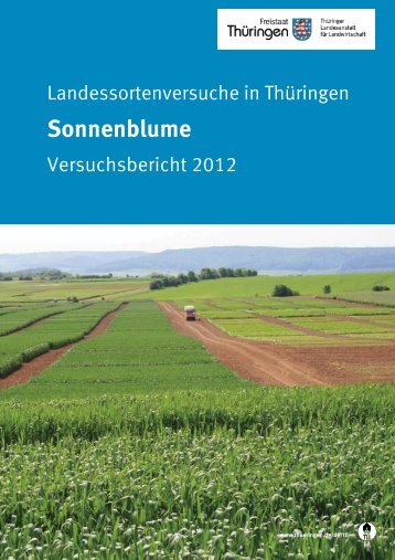 Landessortenversuche in Thüringen - Sonnenblume ...