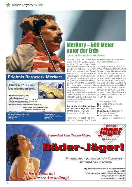 Das Magazin für Südthüringen - Boerner PR Meiningen